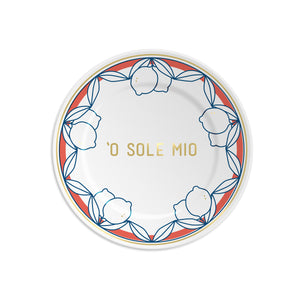 'O Sole Mio Plate - PORCELAIN