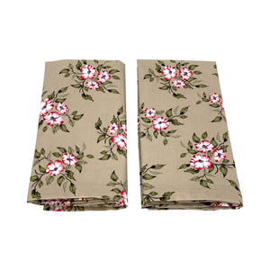 Flora Organic Cotton Napkins, DESERT ROSE - SET OF FOUR