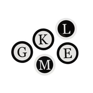 LETTERS COASTERS