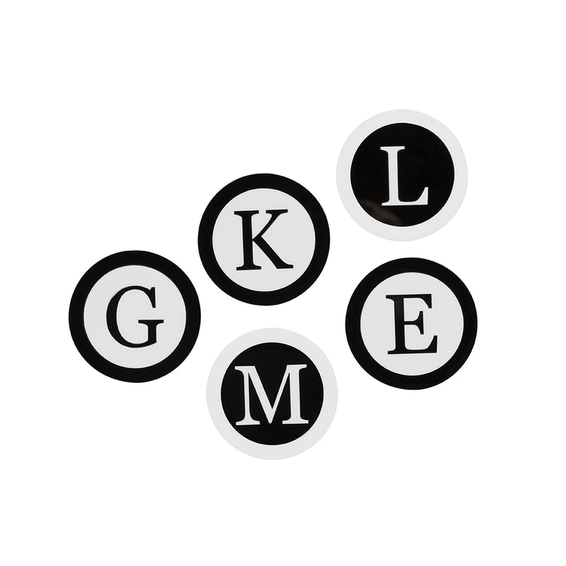LETTERS COASTERS