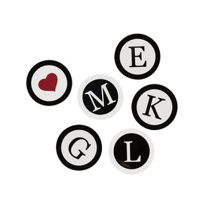 LETTERS COASTERS