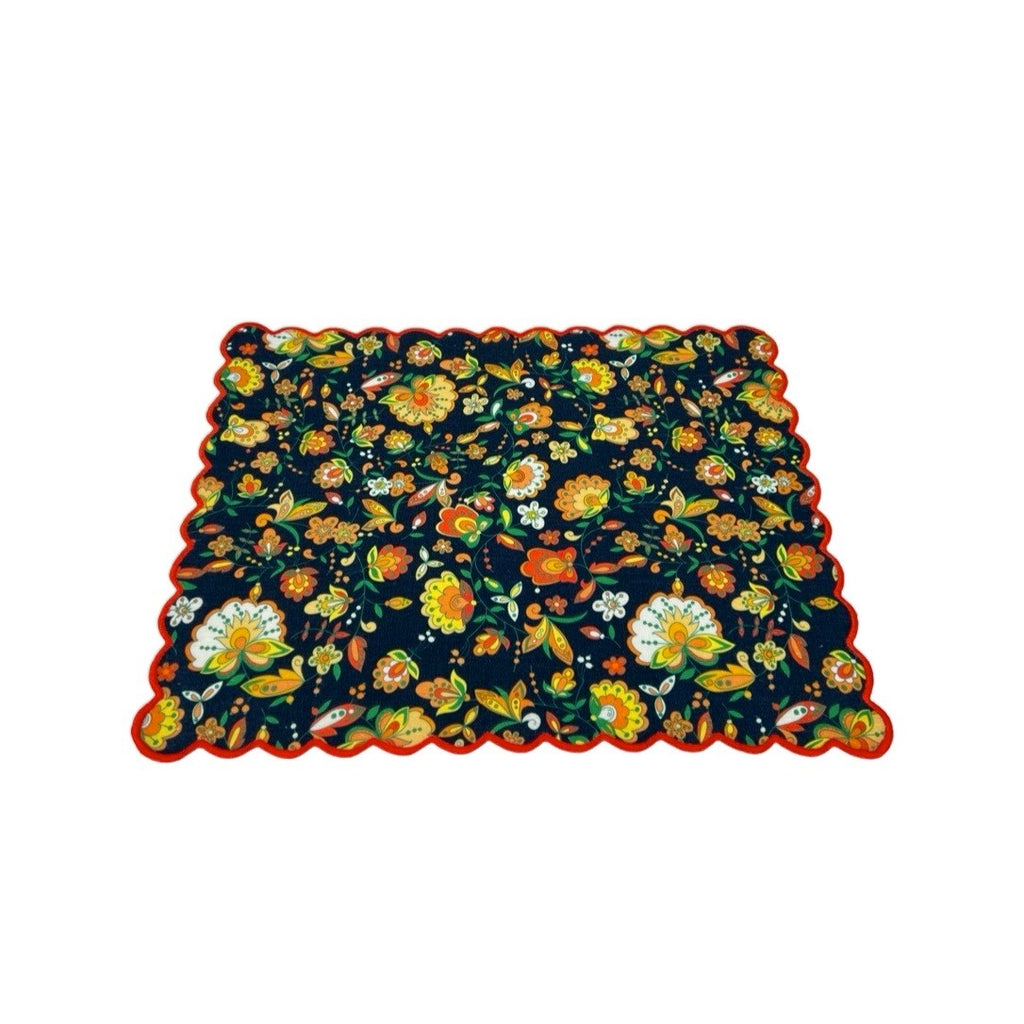 Autumn Scalloped Placemats - SET OF TWO