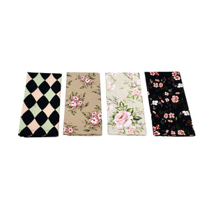 Flora Organic Cotton Napkins, DESERT ROSE - SET OF FOUR
