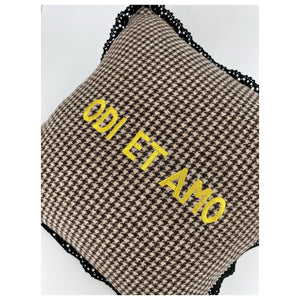 Odi et Amo Pillow - GOLDEN ACCENT