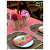 Era Scalloped Linen Placemats , TABACO - SET OF TWO