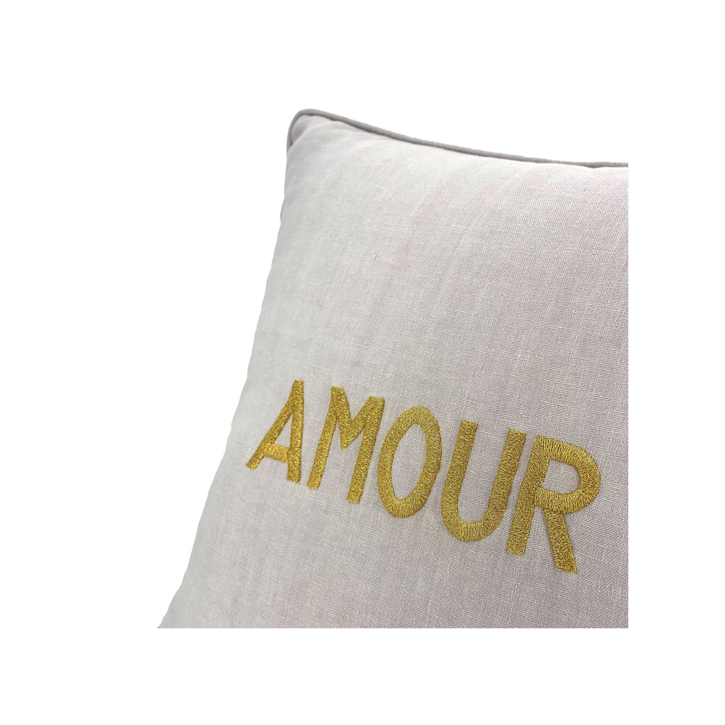 Amour Pillow - GOLDEN ACCENT