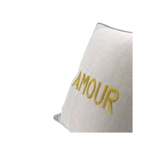 Amour Pillow - GOLDEN ACCENT