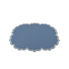 Era Scalloped Linen Placemats , PASTEL BLUE - SET OF TWO