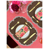 Era Scalloped Linen Placemats , TABACO - SET OF TWO