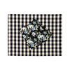 Picnic Placemats , CHECK BLACK - SET OF FOUR
