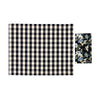Picnic Placemats , CHECK BLACK - SET OF FOUR