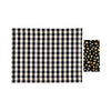Picnic Placemats , CHECK BLACK - SET OF FOUR