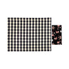 Picnic Placemats , CHECK BLACK - SET OF FOUR