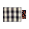 Picnic Placemats , CHECK BLACK - SET OF FOUR