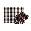 Picnic Placemats , CHECK BLACK - SET OF FOUR