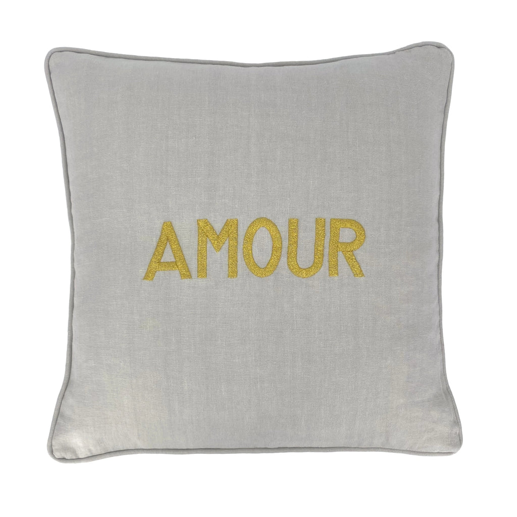 Amour Pillow - GOLDEN ACCENT