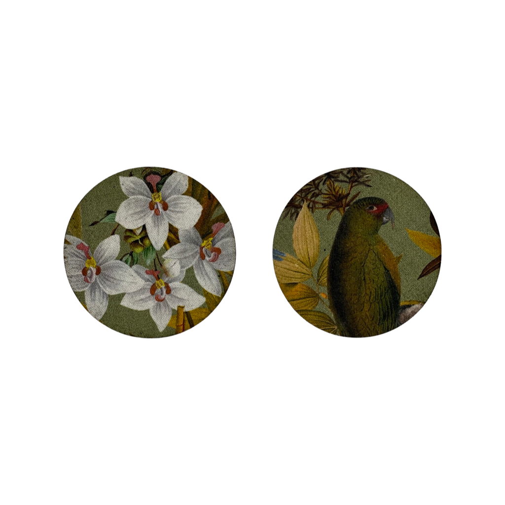 Parrots Coasters - SET OF TWO