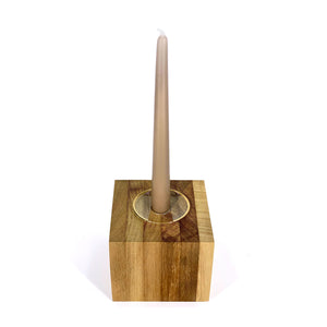 Wood Candle Holders - SINGLE