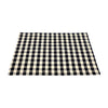 Picnic Placemats , CHECK BLACK - SET OF FOUR