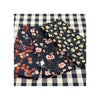 Picnic Placemats , CHECK BLACK - SET OF FOUR