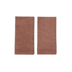 Bonnie Linen Napkins, BRICK - SET OF TWO