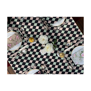 Burlesque Linen Tablecloth - VINTAGE ALLURE