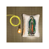Virgen De Guadalupe Pillow, Natural - LUXE PRINTED LINEN