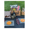 Picnic Placemats , CHECK BLACK - SET OF FOUR