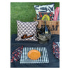 Picnic Placemats , CHECK BLACK - SET OF FOUR