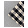 Picnic Placemats , CHECK BLACK - SET OF FOUR