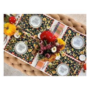 Autumn Scalloped Placemats - SET OF TWO