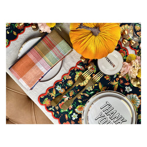 Autumn Scalloped Placemats - SET OF TWO