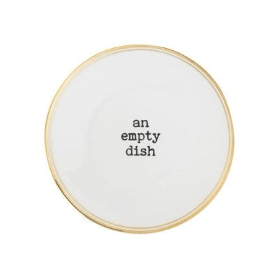 An Empty Dish Plate - PORCELAIN