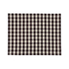 Picnic Placemats , CHECK BROWN - SET OF FOUR