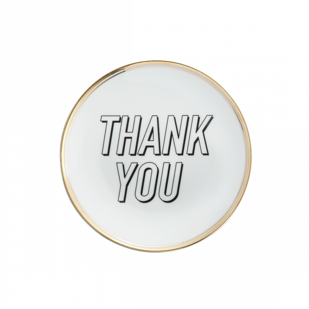 Thank You Plate - PORCELAIN