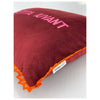 Repetita Iuvant Pillow - EMBROIDERED VELVET