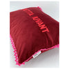 Repetita Iuvant Pillow - EMBROIDERED VELVET