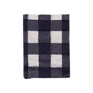 Grid Linen Tablecloth - HAND PAINTED